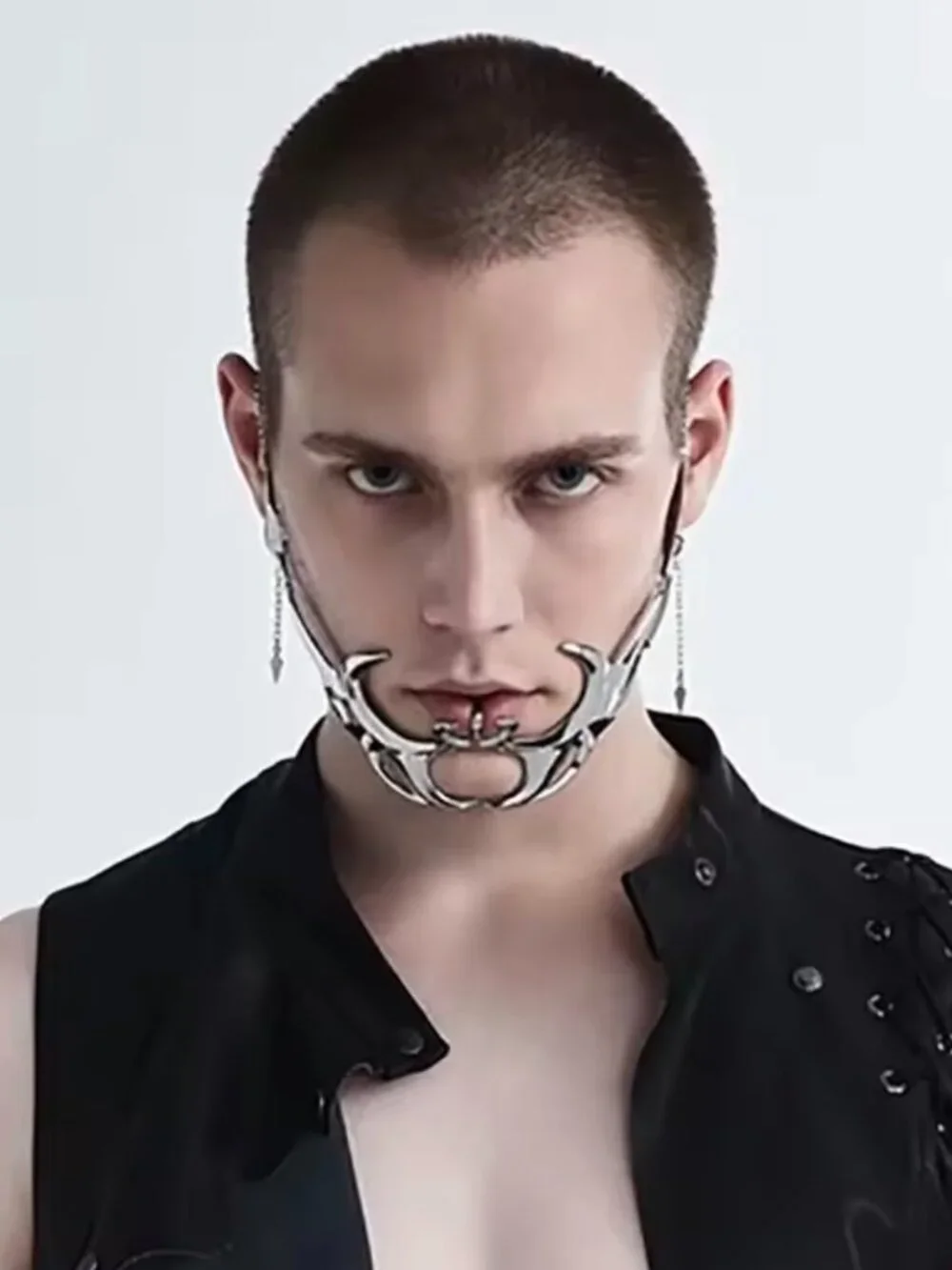 Cyber Punk Masquerade Mask Robot Party Prom Metal Mask